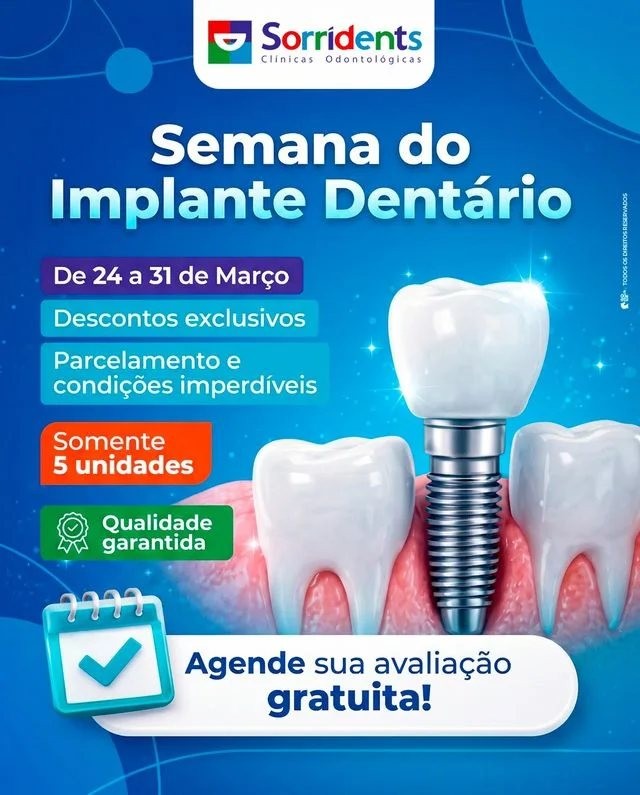 Criativo: Semana do Implante · Sorridents